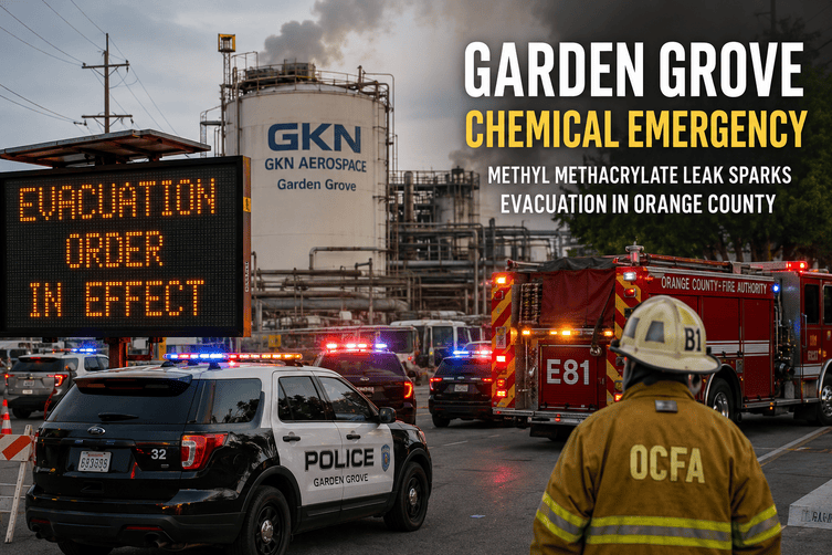 What caused the Garden Grove chemical accident