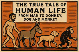 The True Tale of Human Life: From Man to Donkey, Dog and Monkey