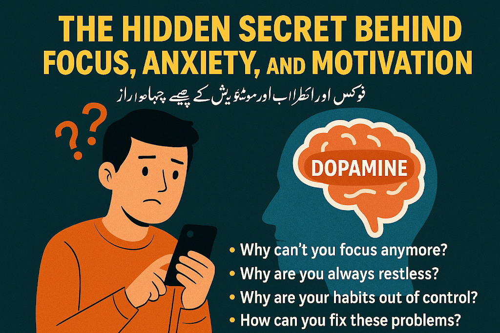 The Hidden Secret Behind Focus, Anxiety & Motivation | Dopamine Explained in Urdu