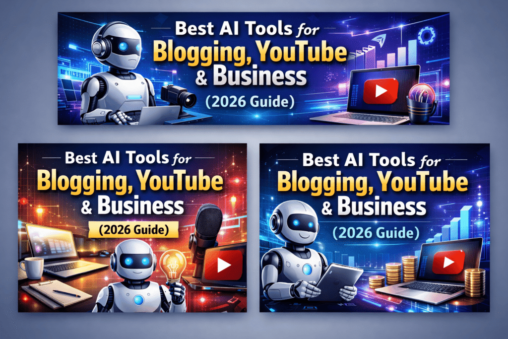 Best AI Tools for Blogging, YouTube & Business (2026 Guide)