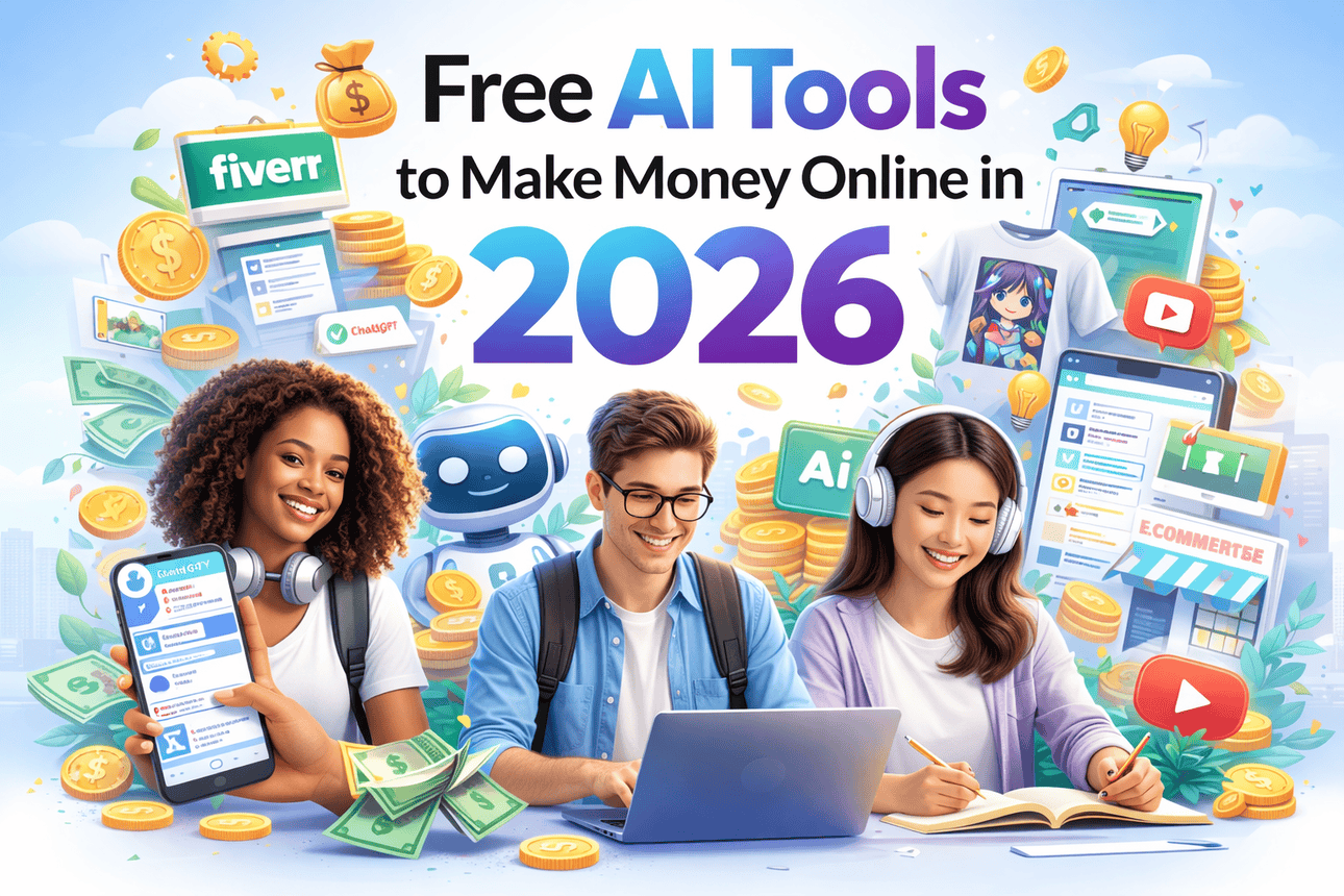 Free AI Tools to Make Money Online 2026 (Top Earning Tools)