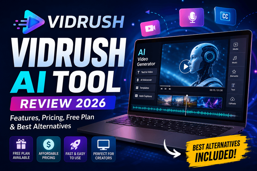 Vidrush AI Tool Review 2026: Features, Pricing, Pros & Best Alternatives