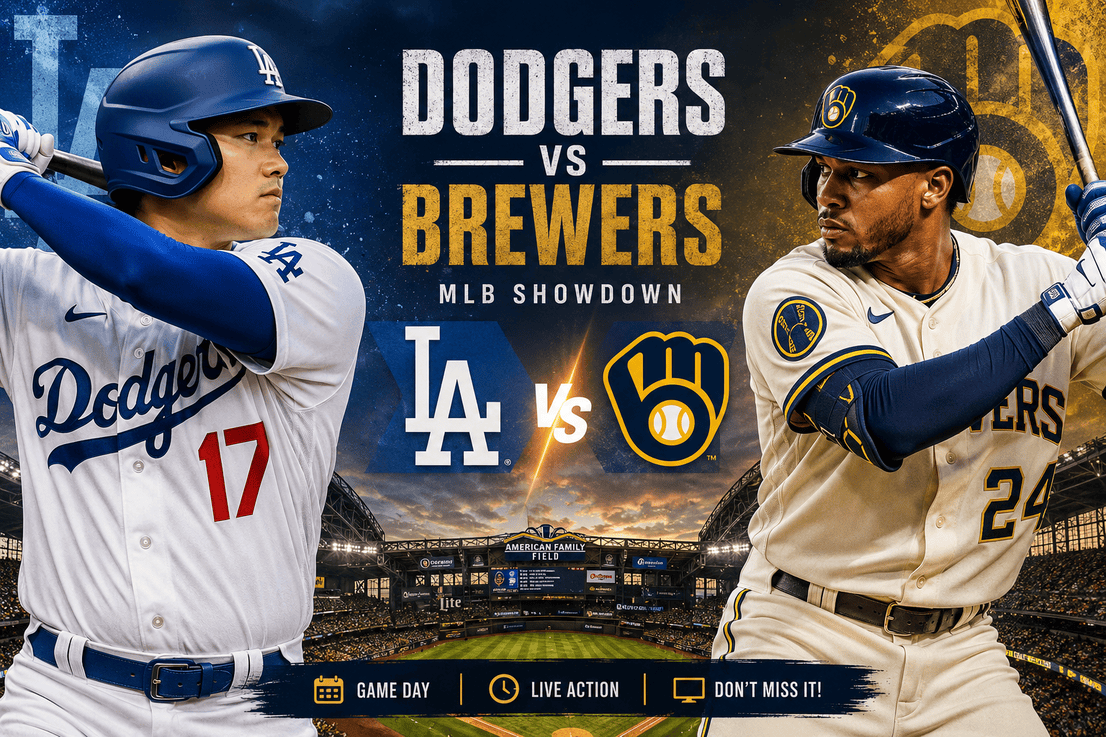 Dodgers vs Brewers MLB Showdown 2026 | Where to Watch Dodgers vs Milwaukee Brewers Live